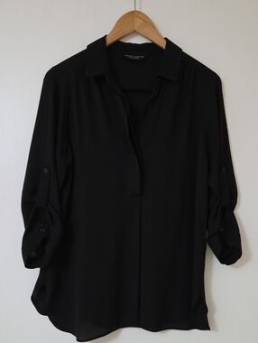 Dorothy Perkins Black Button-Down Blouse
